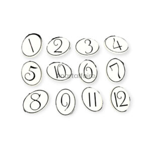 Clock numbers white