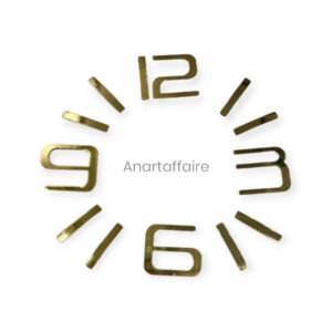 Clock Numbers with sticks - Gold