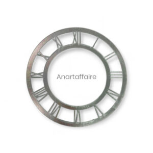 Acrylic Clock Dial Roman Numbers  – Silver