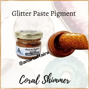 Glitter Paste Pigment (coral shimmer)
