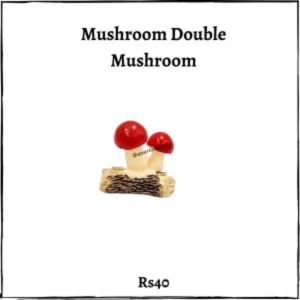 Mushroom double Miniature (red)