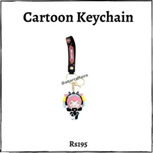 cartoon keychain (black)