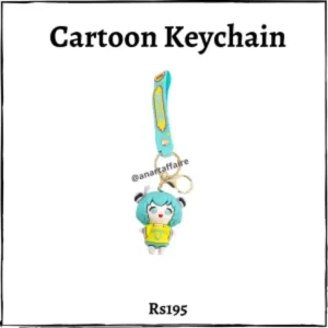 cartoon keychain (blue)