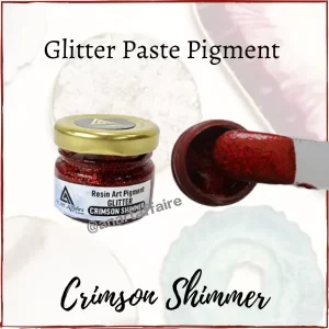 Glitter Paste Pigment (crimson shimmer)
