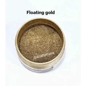 Floating gold pigment