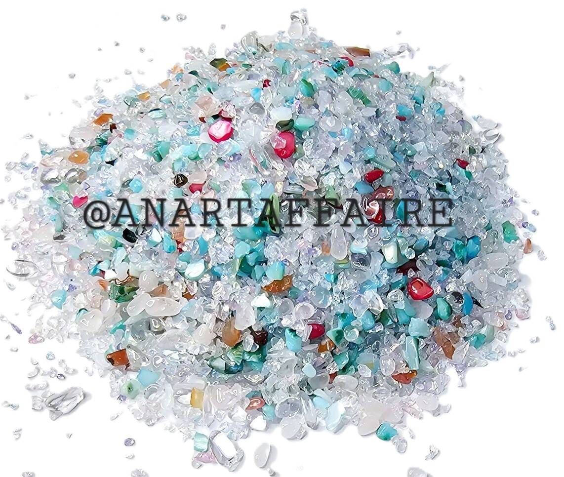 mixed stones (dark blue)