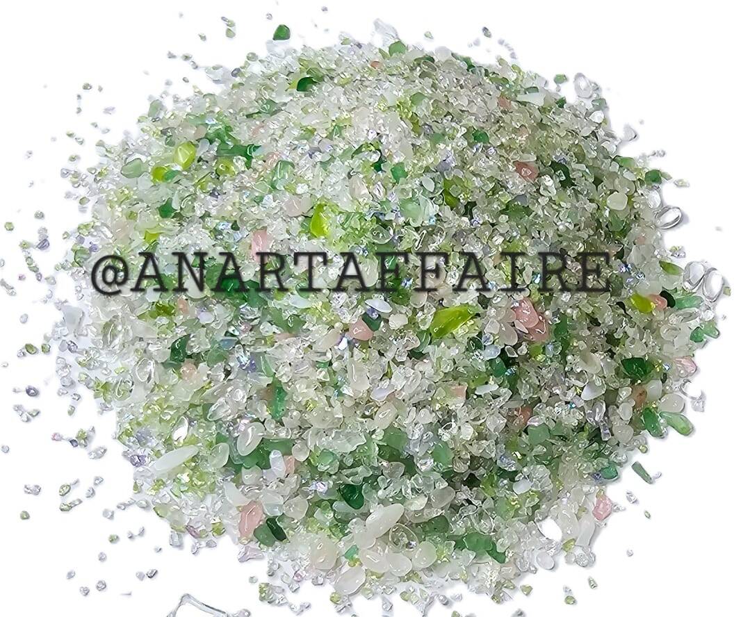 mixed stones (green)