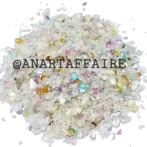 mixed stones (white+pink)