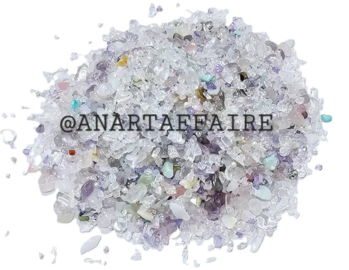 mixed stones ( light purple)