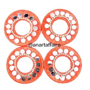 2 inch mirror ring (red)