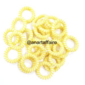 2inch pearl ring (yellow)