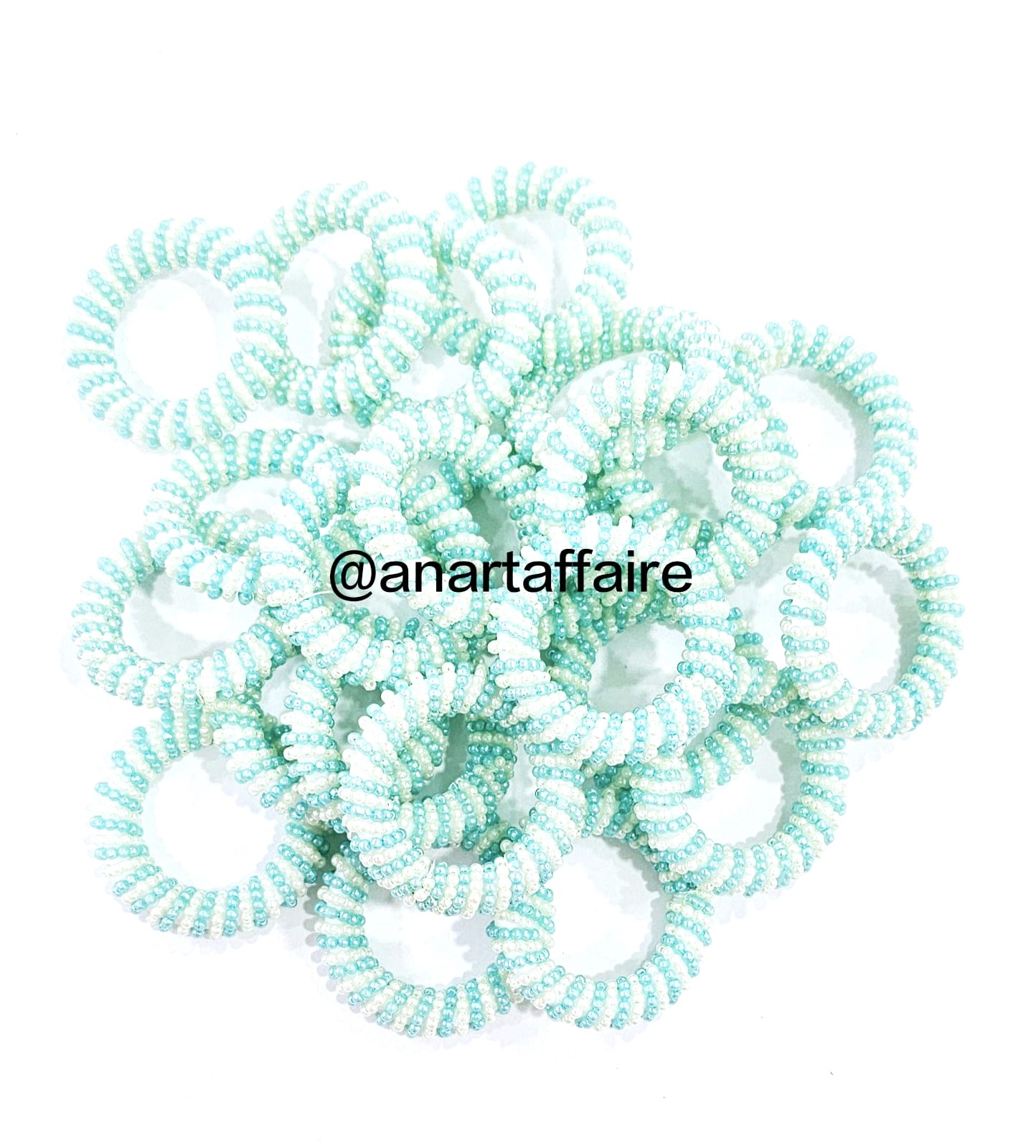 2inch pearl ring (blue)