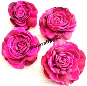 soft wooden flowers.