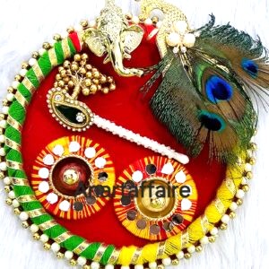 PUJA THALI / RAKHI PLATTER 04