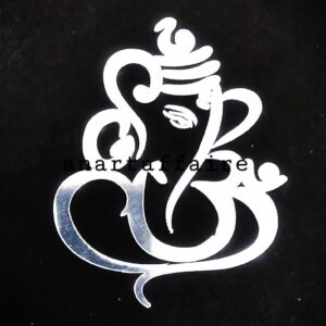 Acrylic Cutout – 4 inch Ganesh jisilver