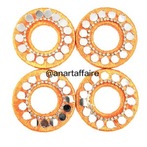 2 inch mirror ring (orange)