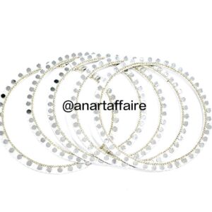 6inch MIRROR RING (white)