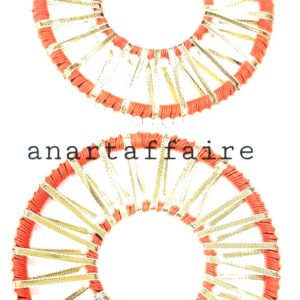 6 INCH TRADITIONAL PEARL RING  (ORANGE)