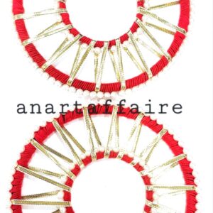 6 INCH TRADITIONAL PEARL RING (RED)