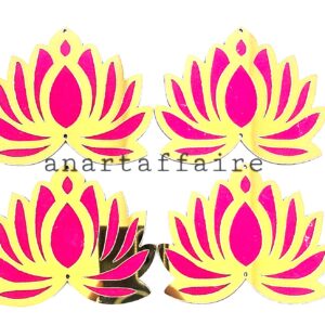 4 INCH ACRYLIC LOTUS MDF (PINK)