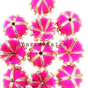 THREAD GOTA UMBRELLA  (RANI PINK)