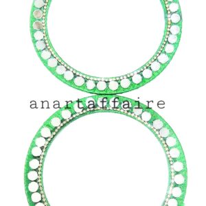 5 INCH MIRROR RING  (GREEN)