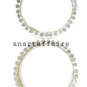 5 INCH MIRROR RING  (WHITE)