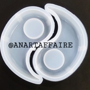 2 PCS YIN YAN CANDLE HOLDER MOULD