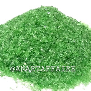 CRUSH GLASS FLACKS  (D-GREEN)