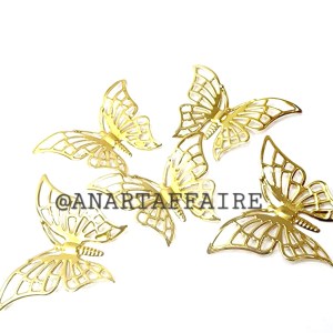 METAL BUTTERFLY 4pcs