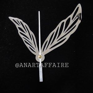 ACRYLIC CLOCK LEAF NEEDLE (SILVER)