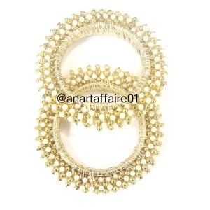 4 INCH PEARL AND GOLD RING