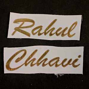custom vynil sticker rahul chhavi