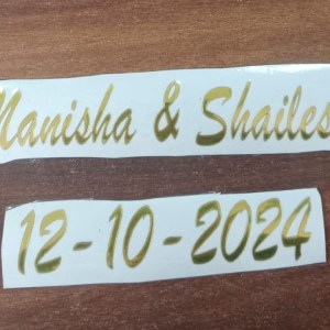 custom vynil sticker manisha and shailesh