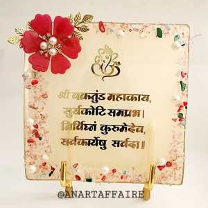 6 inch customize ganesh ji mantra