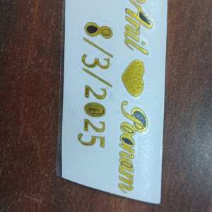 customize vynil sticker anil and poonam