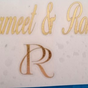 custom vynil stickers  parmeet and rohan