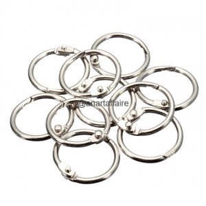 Diary ring silver (12pcs)