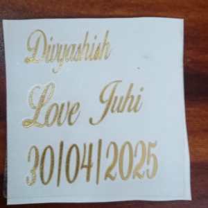 custom vynil sticker divashish love juhi