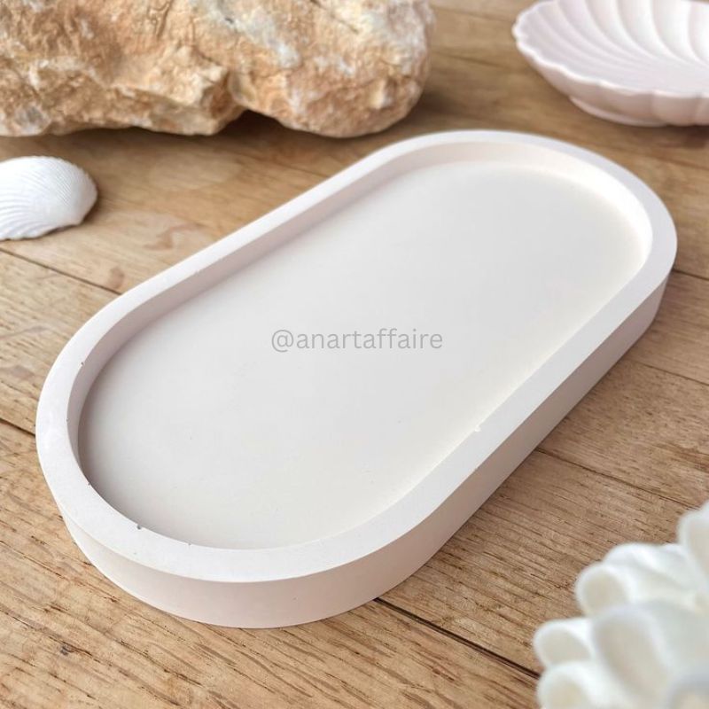 CONCRETE TRINKET TRAY SMALL