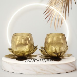 GOLDEN GLASS JAR 010