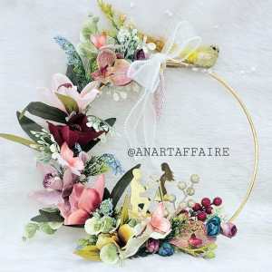 12 inch engagement metal rings without stand