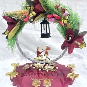 12 inch engagement platter with upper ring