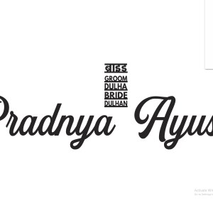 custom 2mm acrylic  pradnya and ayush