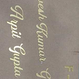 custom acrylic cutout sarvesh kumar nameplate