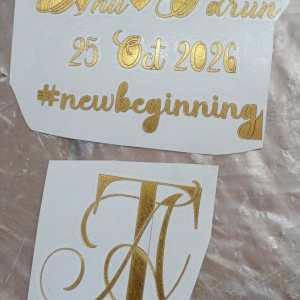 custom vynil sticker anu and tarun